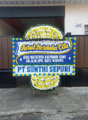 Papan Bunga Duka di 19 Ilir